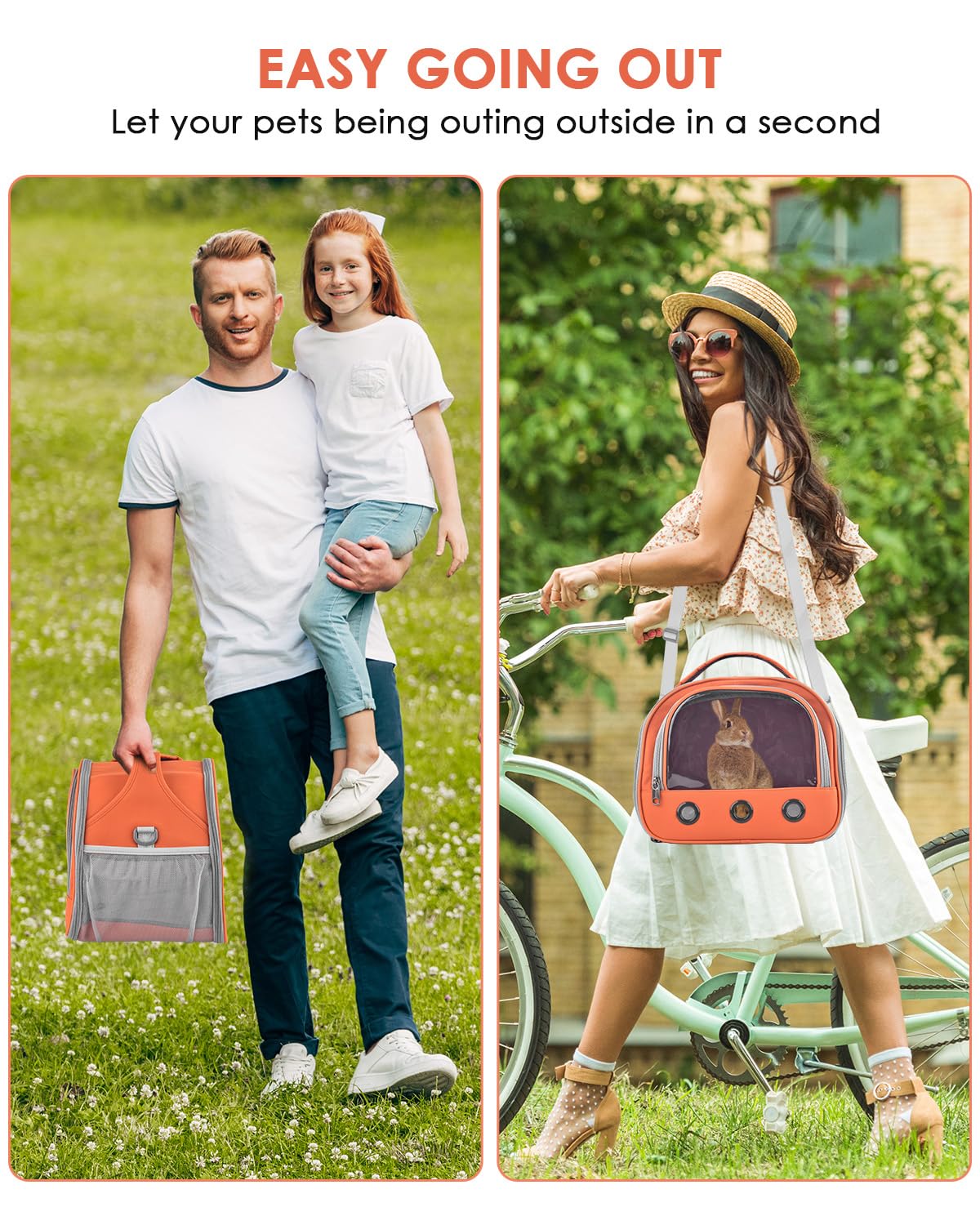 Bissap Guinea Pig Carrier Bag safety buckle for secure transport