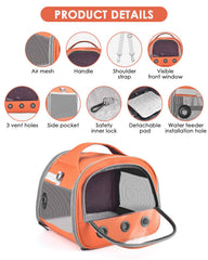 Bissap Guinea Pig Carrier Bag ventilation net keeps air fresh on trips