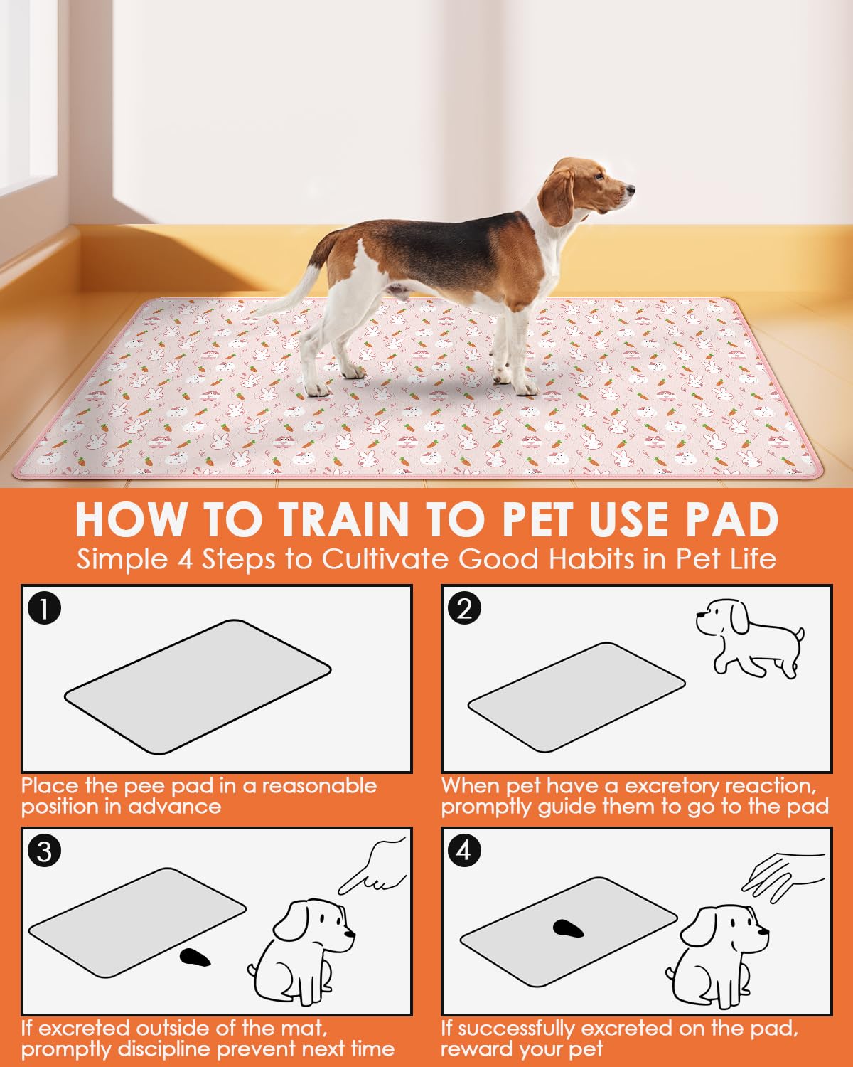 Bissap multi-pet absorbent pad suitable for small animals and transport.