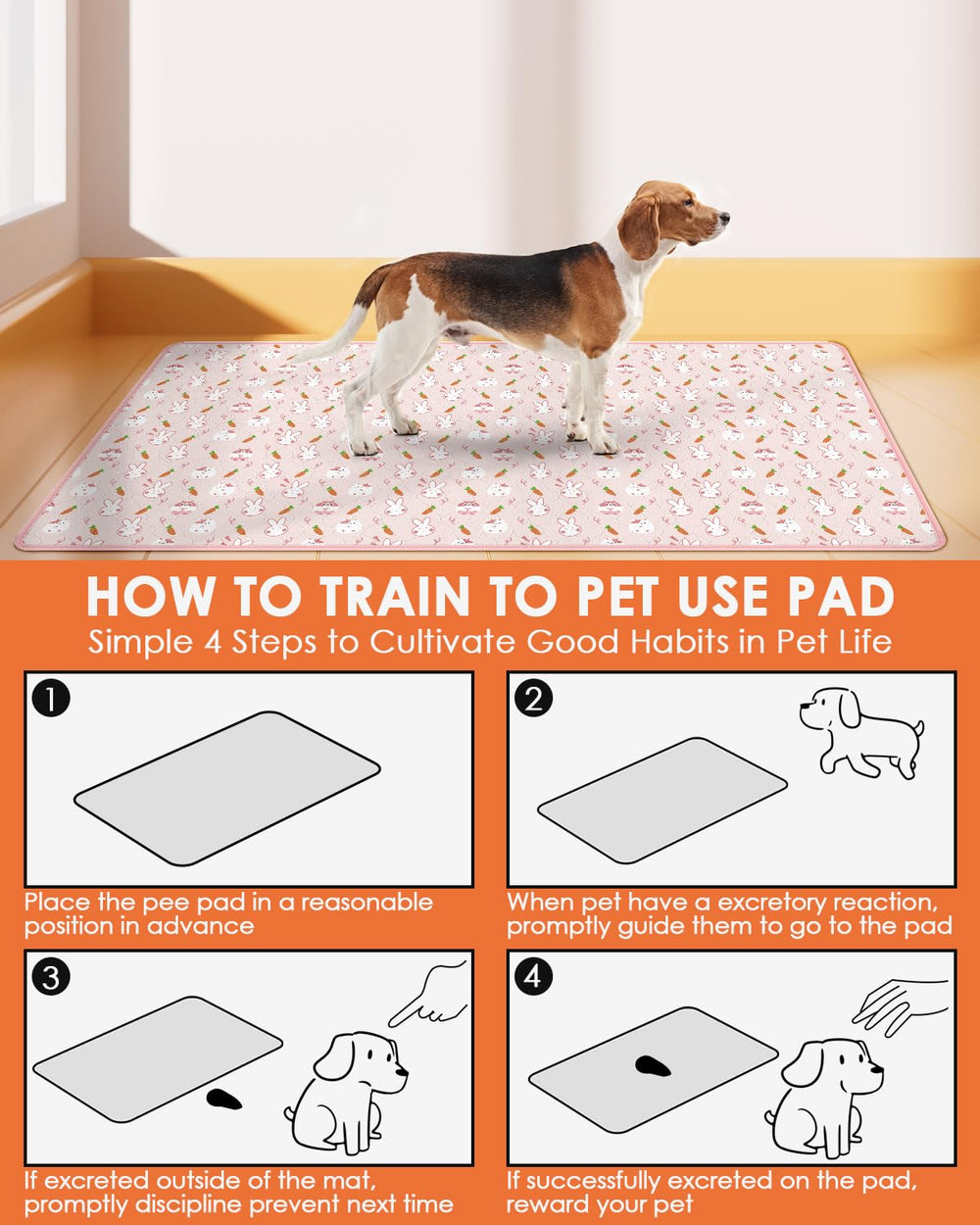 Bissap multi-pet absorbent pad suitable for small animals and transport.