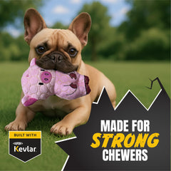 Bite Force kevlar-reinforced seams dog toy shows tough construction
