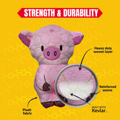 Bite Force puppy-teething pink toy suitable for teething comfort