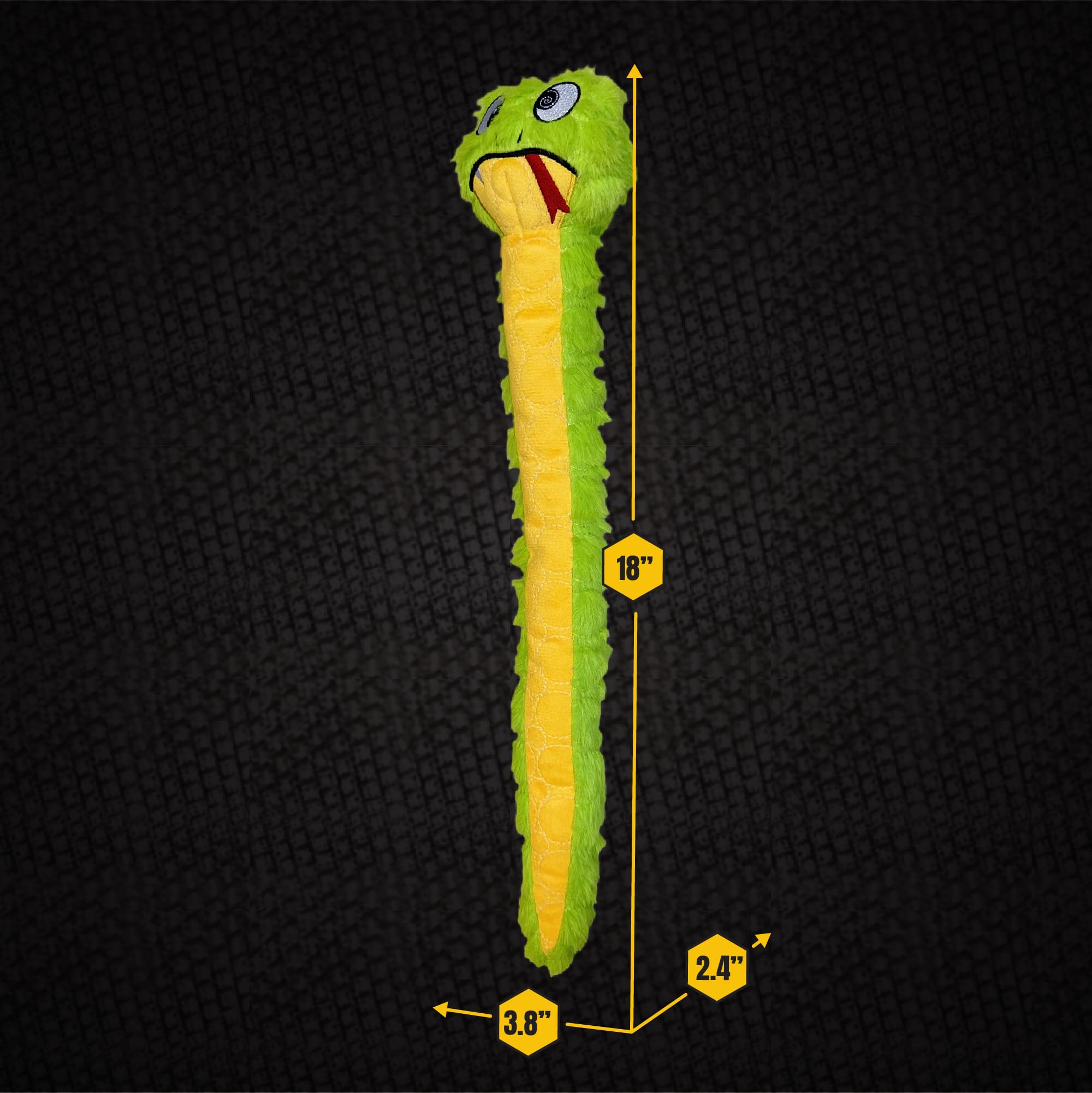 Bite Force Slither The Snake toy built for aggressive chewers