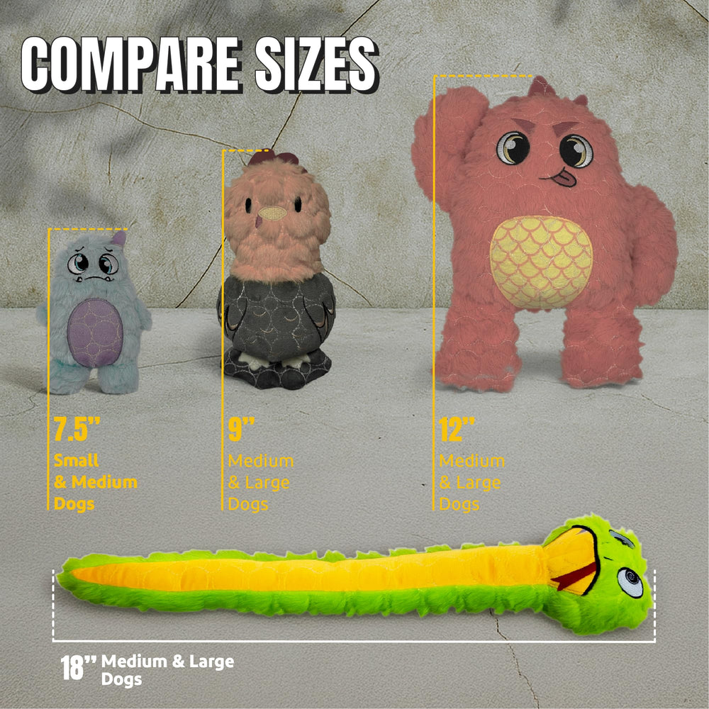 Bite Force Slither The Snake teething-friendly dog toy for puppies