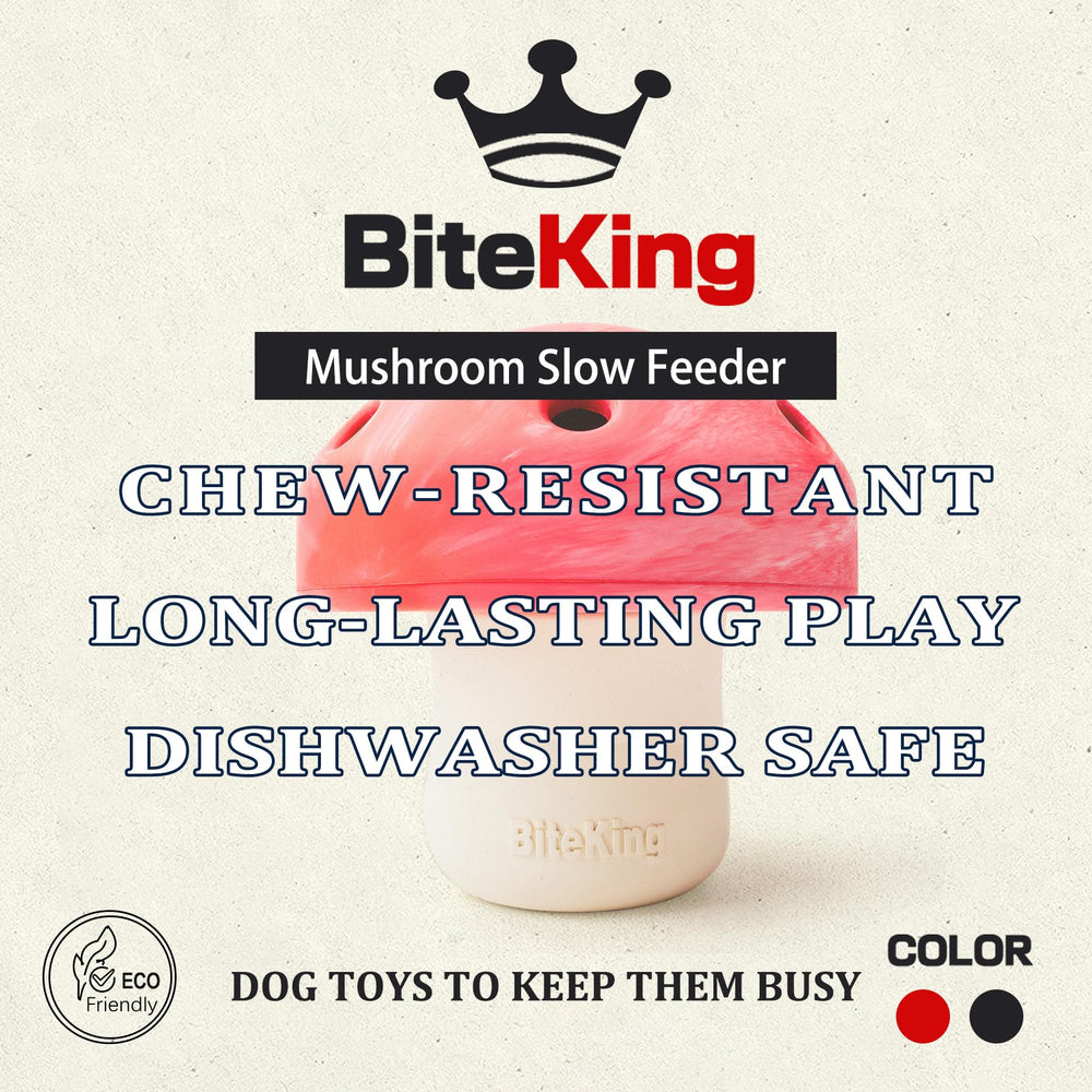 BiteKing large treat-dispensing toy provides engaging puzzles for big-breed dogs.