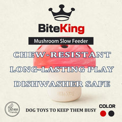 BiteKing large treat-dispensing toy provides engaging puzzles for big-breed dogs.