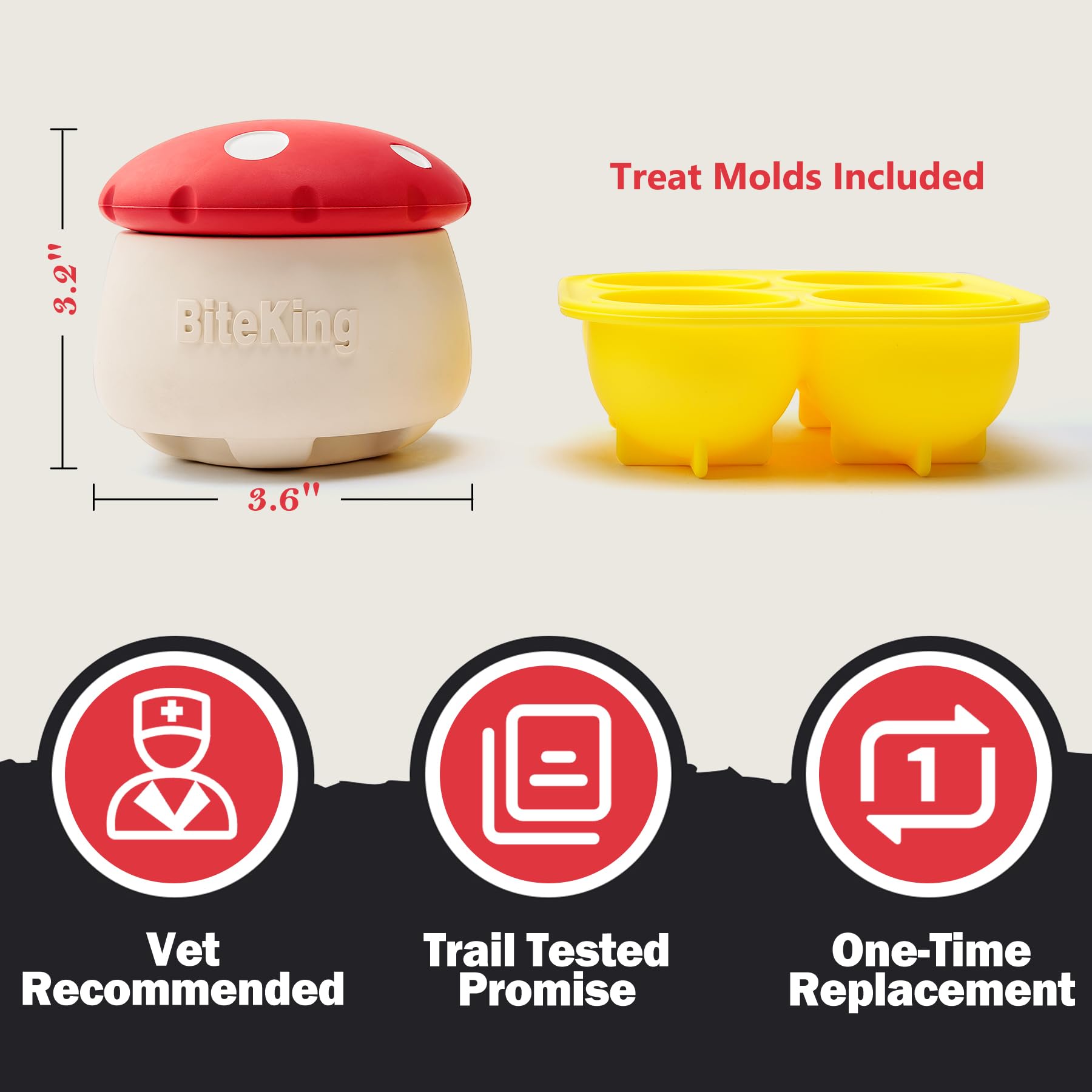 BiteKing threaded open-close design makes loading effortless and secure.