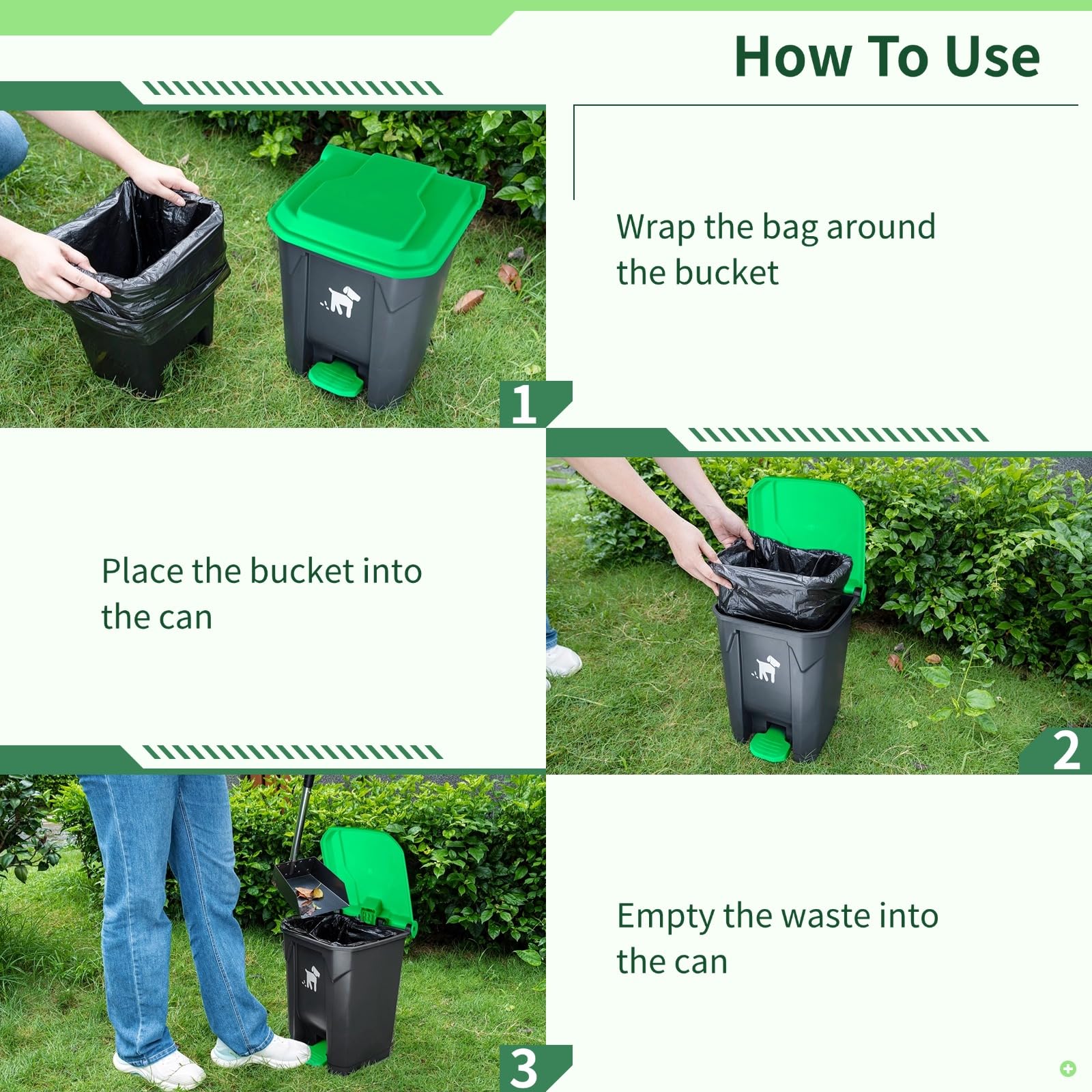 Biubiucat 150 bags included keeps you stocked for regular outdoor cleanup.