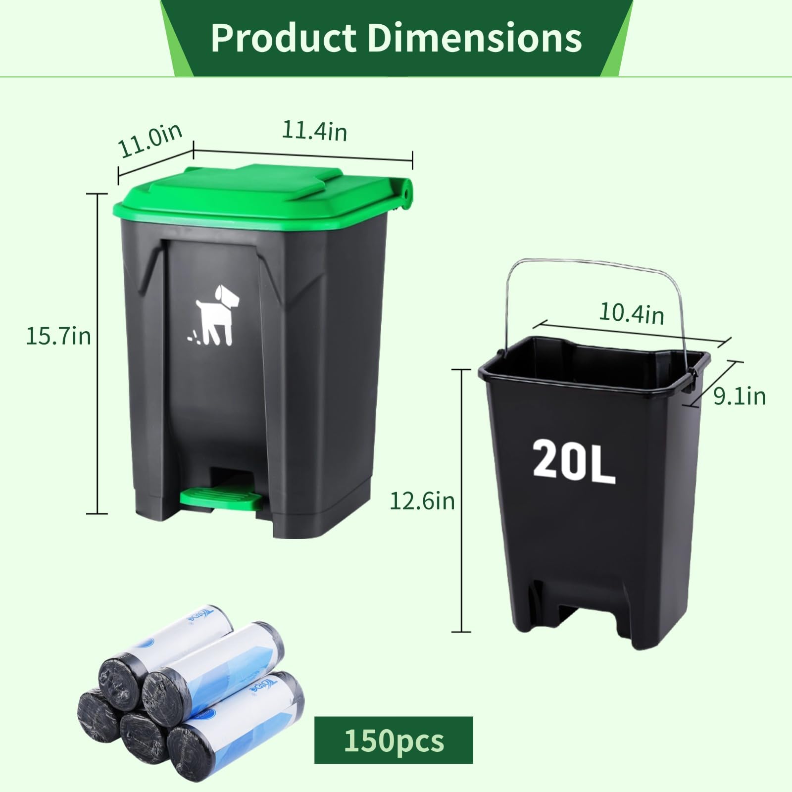 Biubiucat removable-inner-bin enables easy removal and thorough cleaning after walks.
