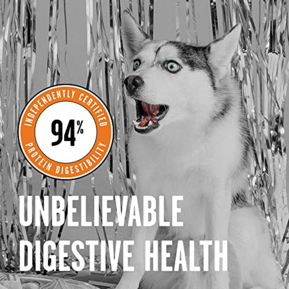 BIXBI Rawbble no-fillers ingredients panel highlights grain-free, filler-free nutrition