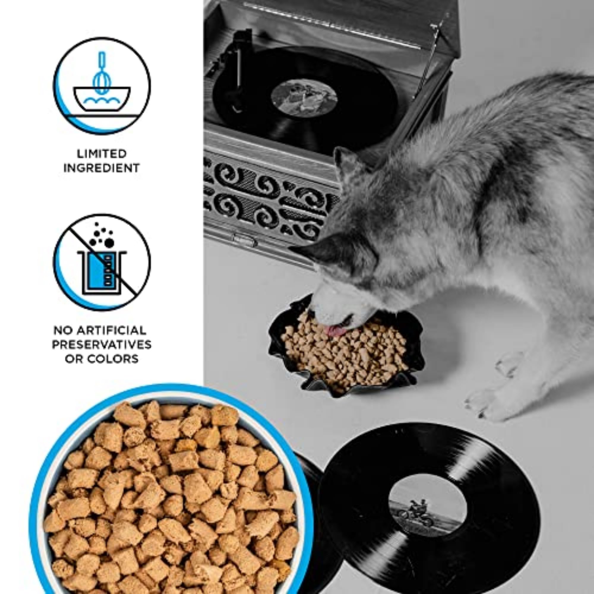 BIXBI Rawbble USA-made recipe showcases USA-sourced proteins.