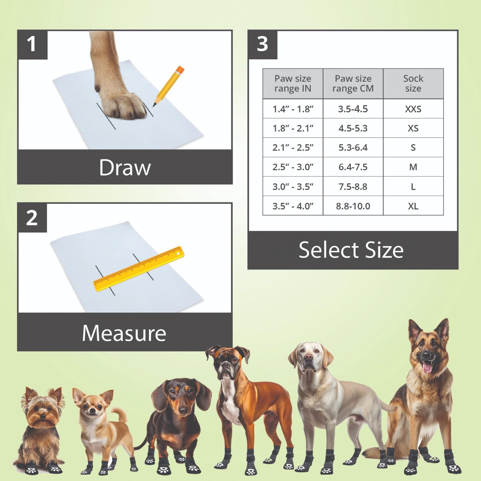 Bixie anti-slip socks provide senior dog support and stability