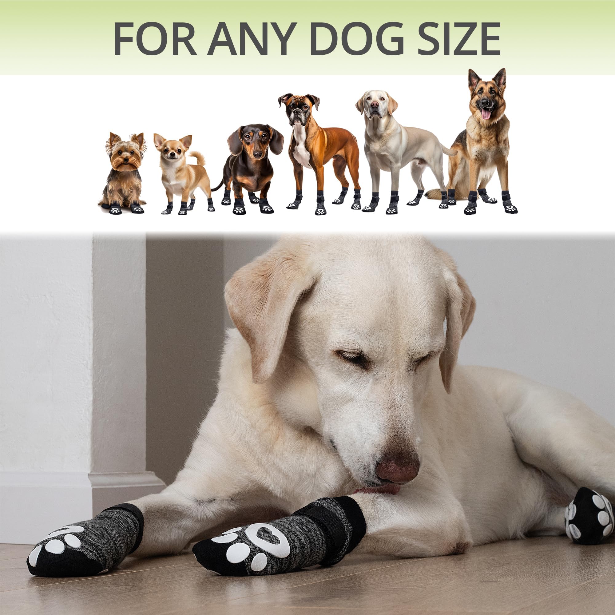 Bixie stretch-knit secure-fit socks for active dogs