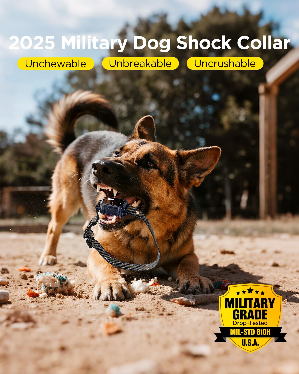 BLACKDOG remote-control-dog-collar demonstrates long-range training capabilities.