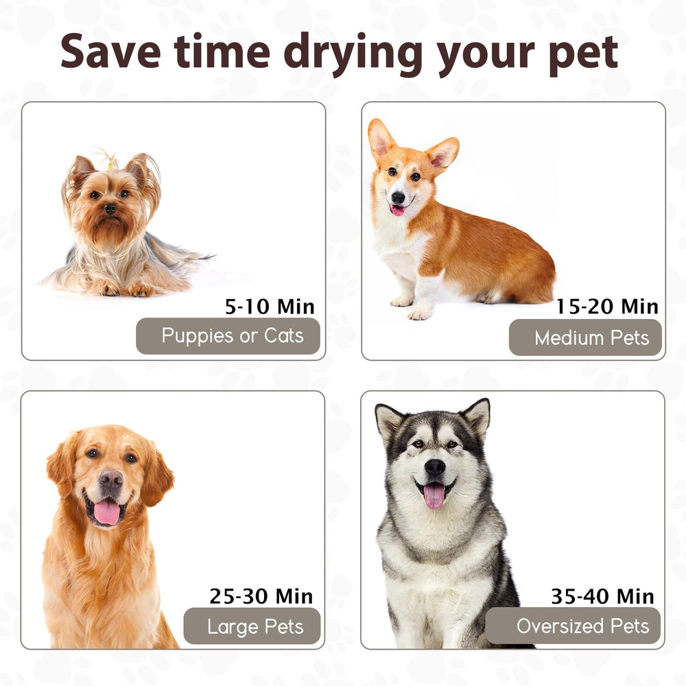 Blanlody dog dryer bathing brush adds convenient grooming during baths.