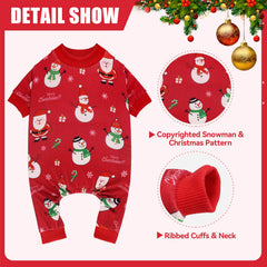 Blaoicni dog Christmas pajamas with elastic waist for a secure fit.