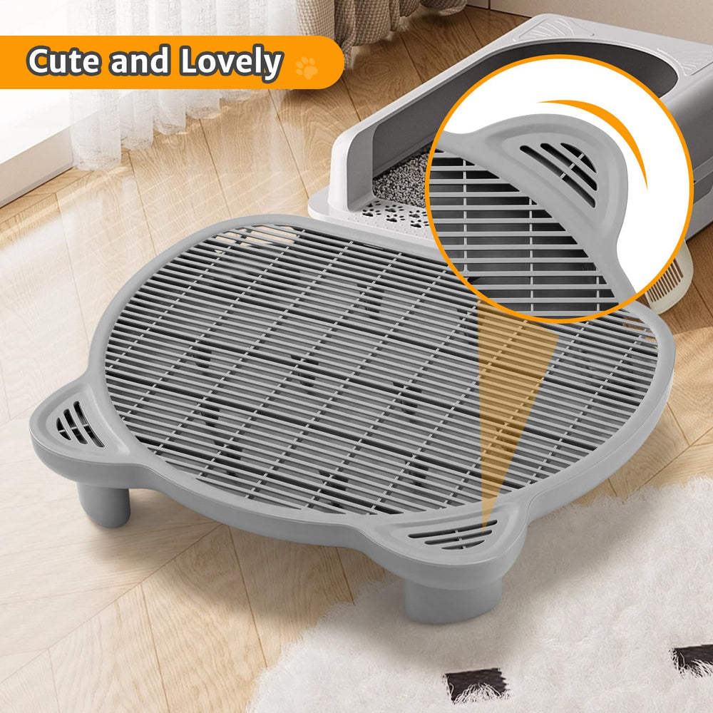 Blata litter-catching-step wide-compatibility fits most boxes and sizes