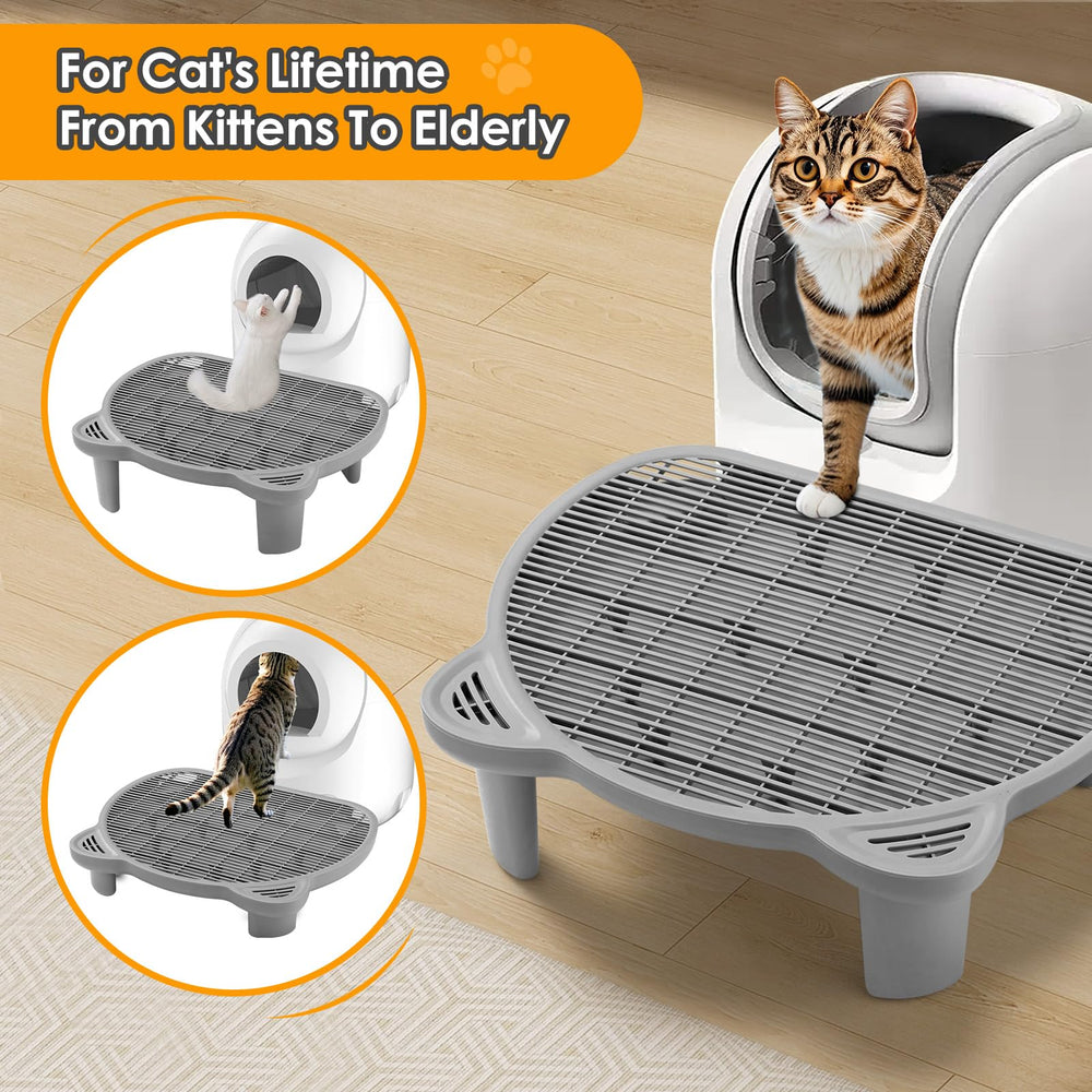 Blata adjustable-height legs increase accessibility for kittens and seniors.