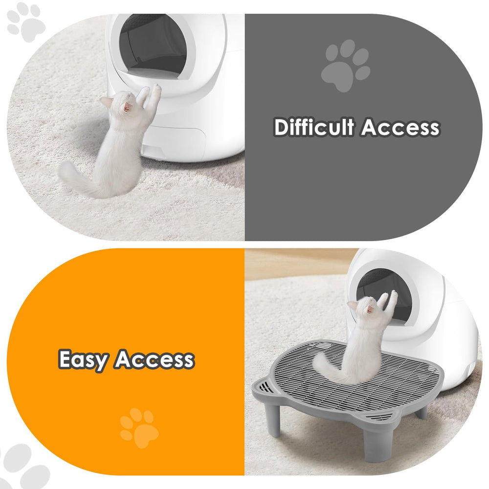 Blata platform close-up shows durable plastic and odor-resisting surface.