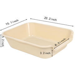 Blaucasa ABS-material durable litter box side angle for long-lasting use.