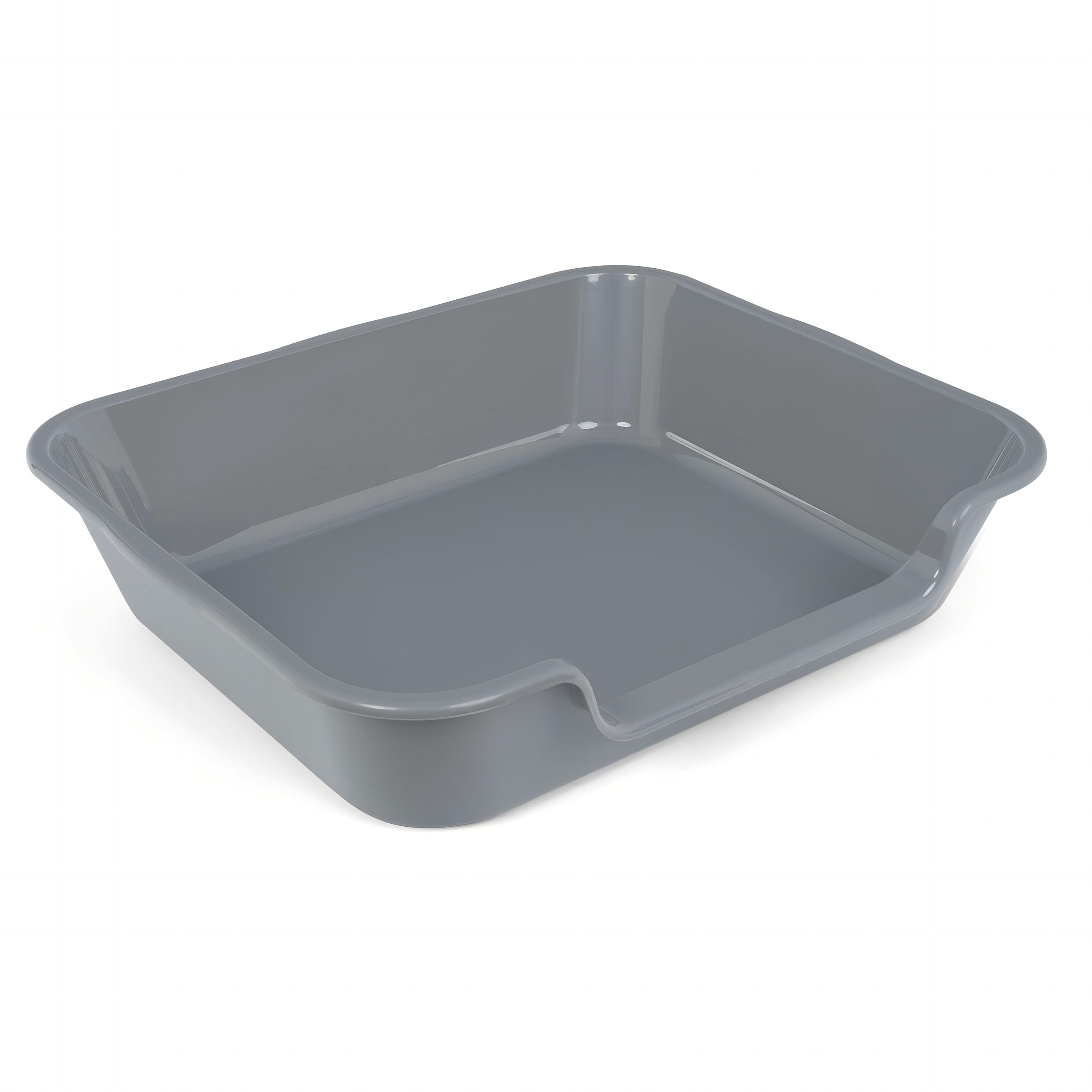 Blaucasa dog litter box pan tray front view showing spacious interior for indoor potty.