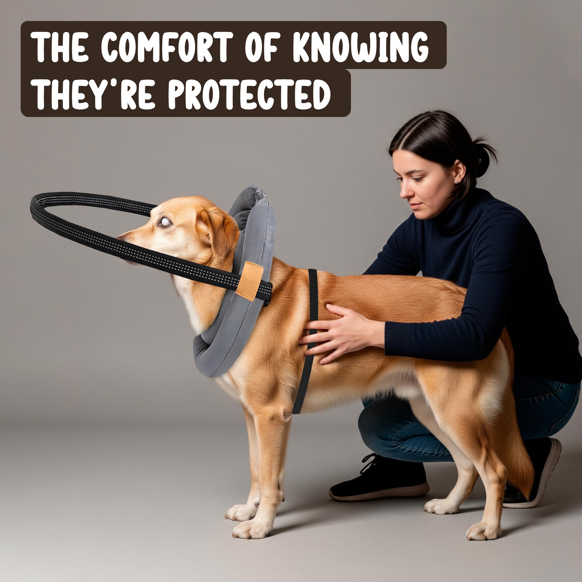 Blind Dog Bumper durable nylon fabric resists dirt and odors for easy care.
