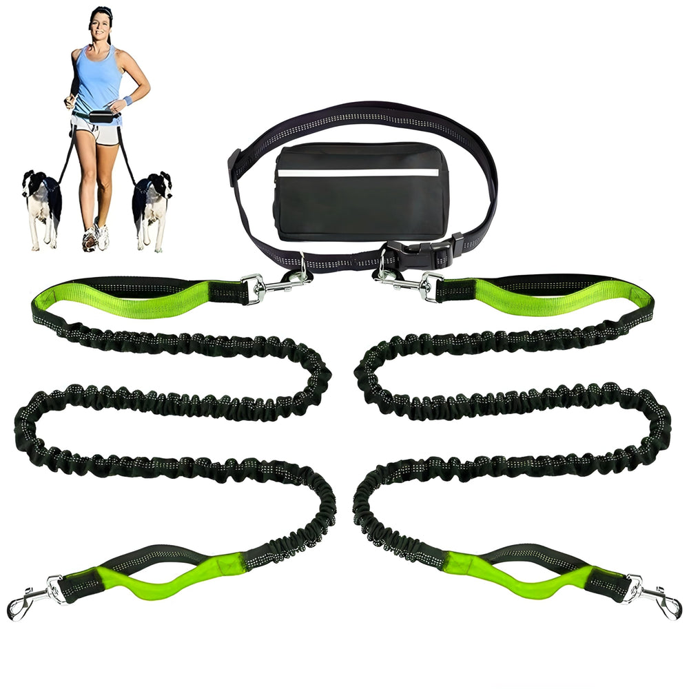 BLIVORRA hands-free leash setup enables hands-free walking with essentials within reach