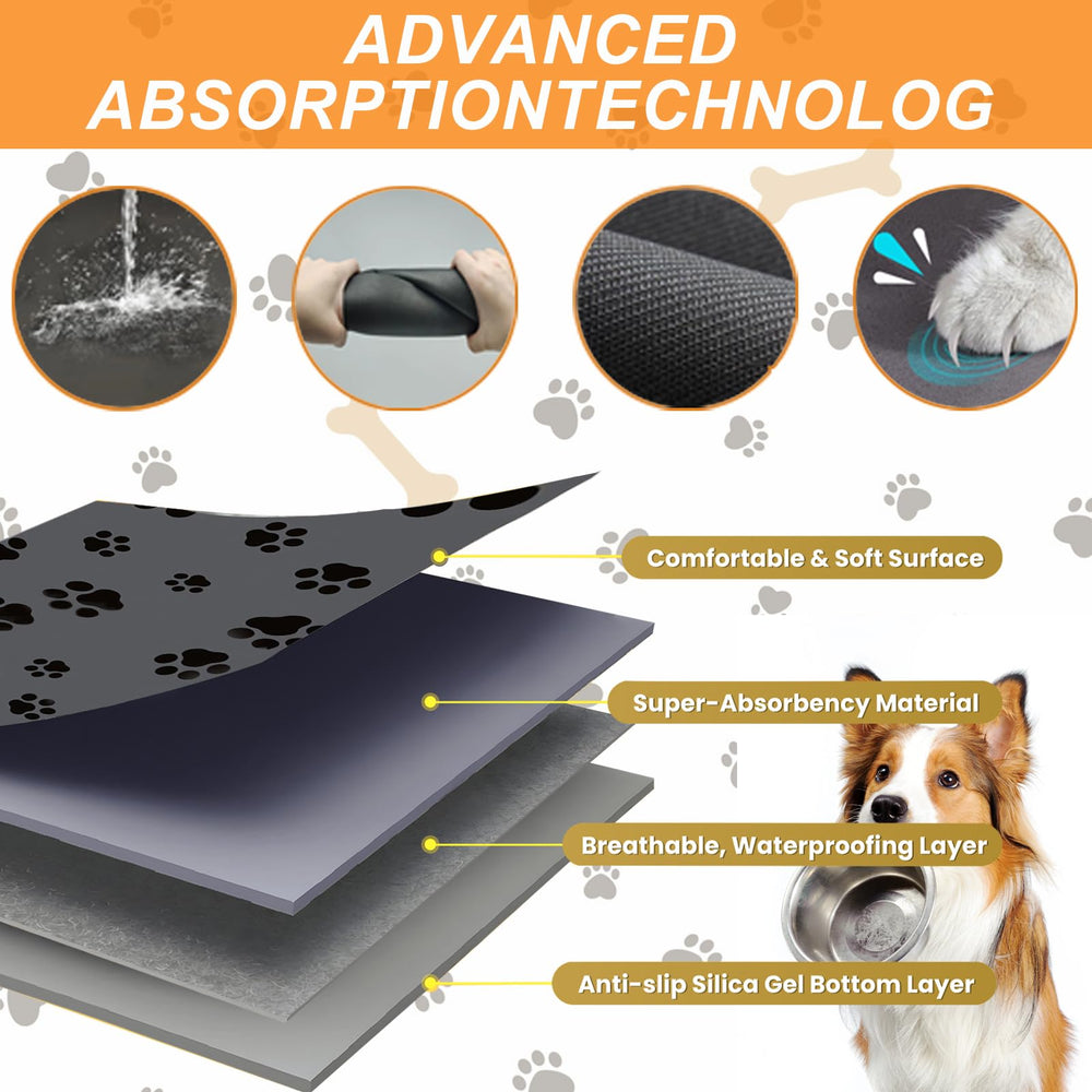 Blkjsgly dog-food-mat-durable-material resists wear in busy homes.