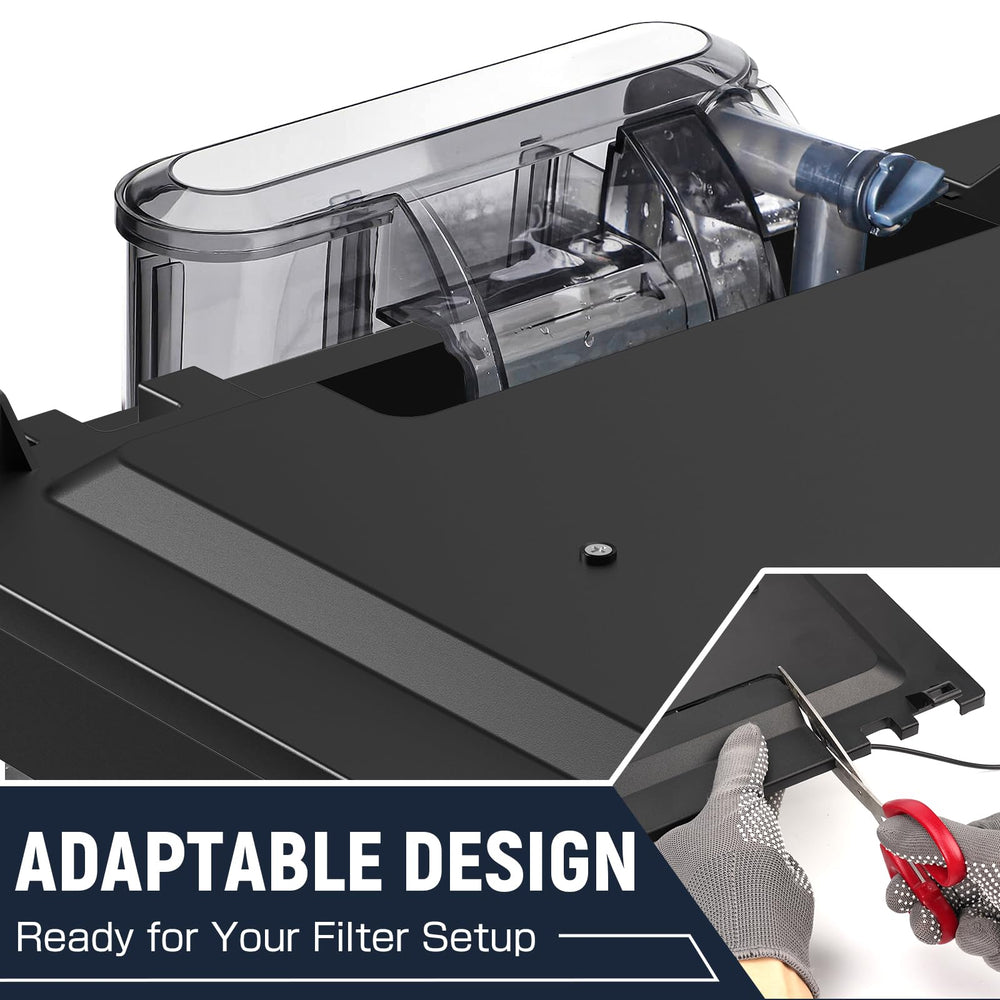 Blosail hood fits standard 24-inch framed tanks for flexible installation.
