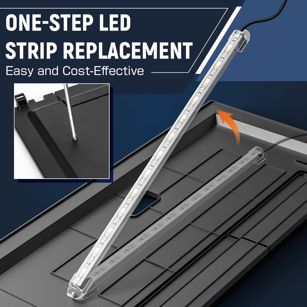 Blosail replaceable LED tubes let you refresh lighting for color and brightness.