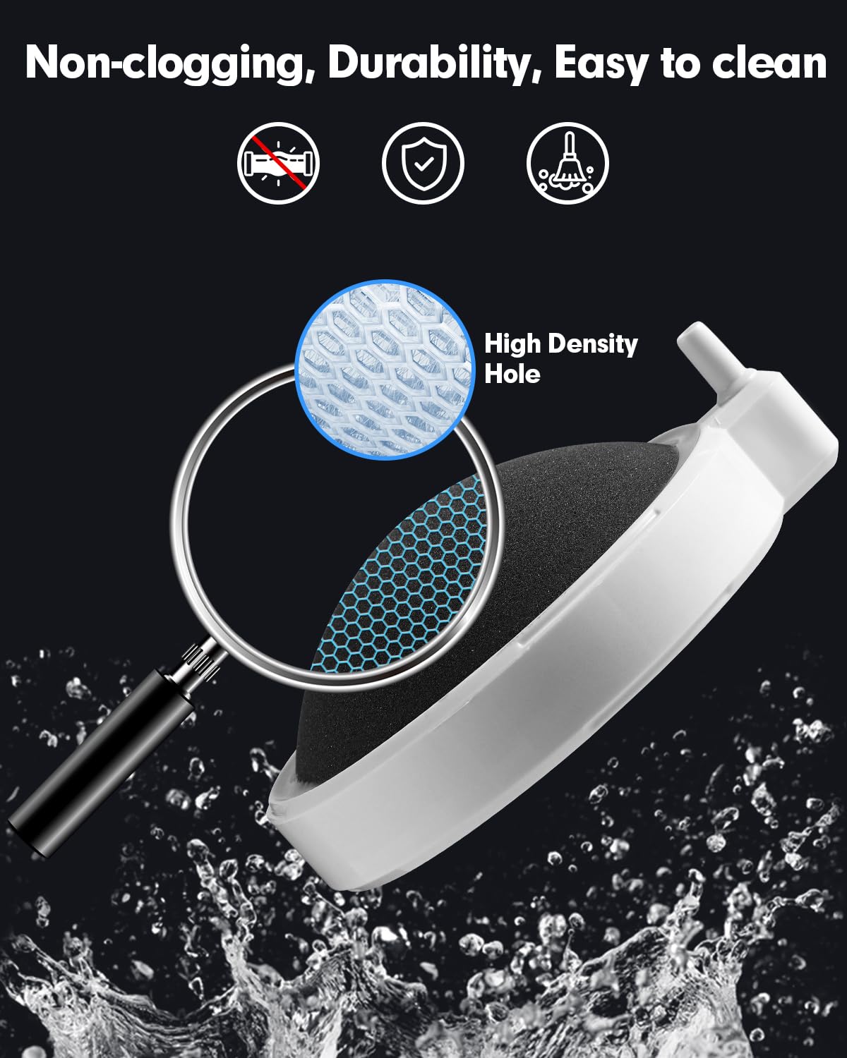 BLOTFISH air stone in aquaponics use delivers low-noise oxygenation and steady bubbles.