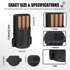 BLOTMS NiMH 2100mAh battery delivers dependable capacity for continuous clipping.
