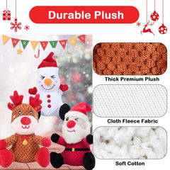 BLSCC Soft cotton dog toy plush for gentle chewing.