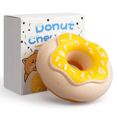 BluBrk Christmas indestructible donut dog toy keeps aggressive chewers entertained indoors