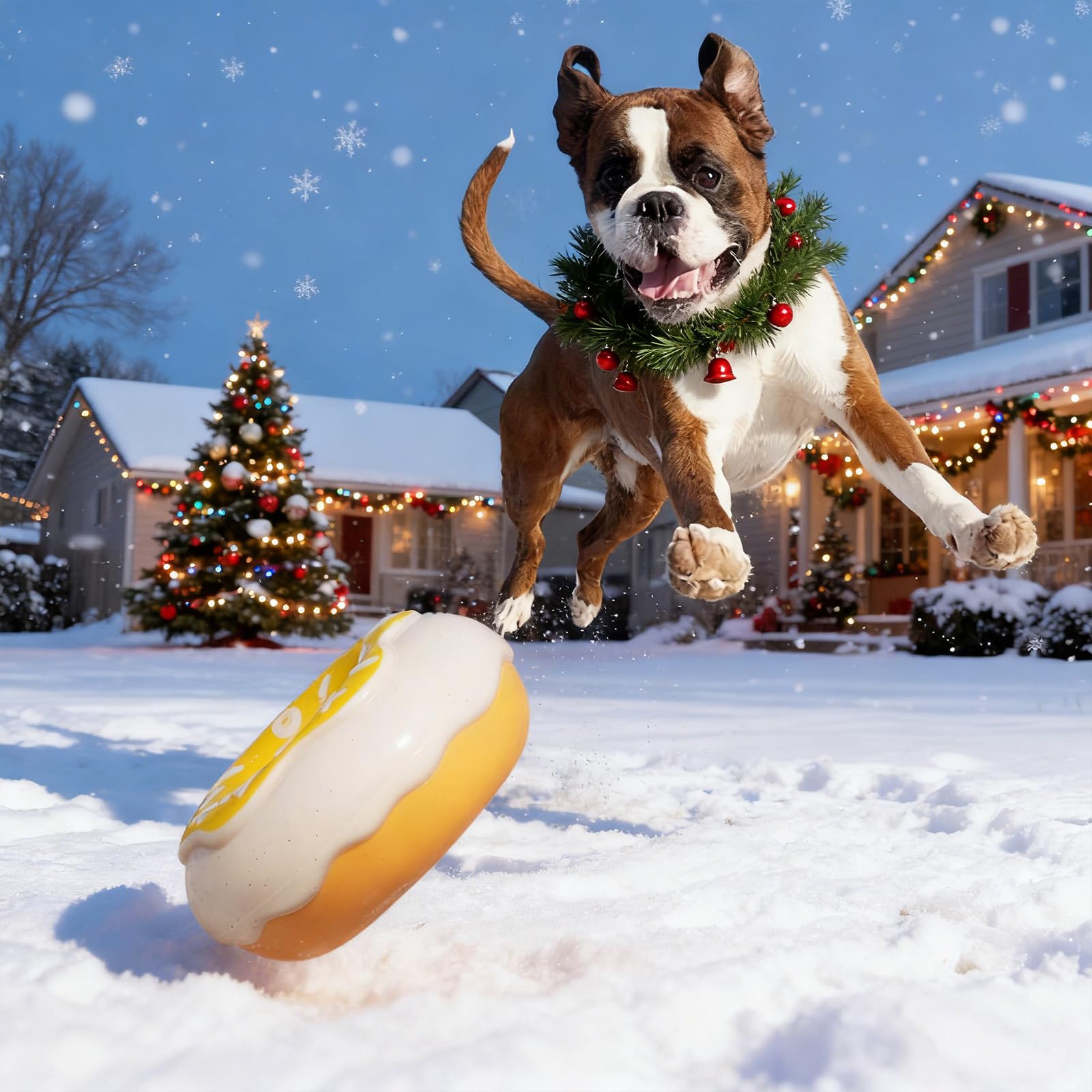 BluBrk gift-ready donut dog toy for holidays and dog lovers