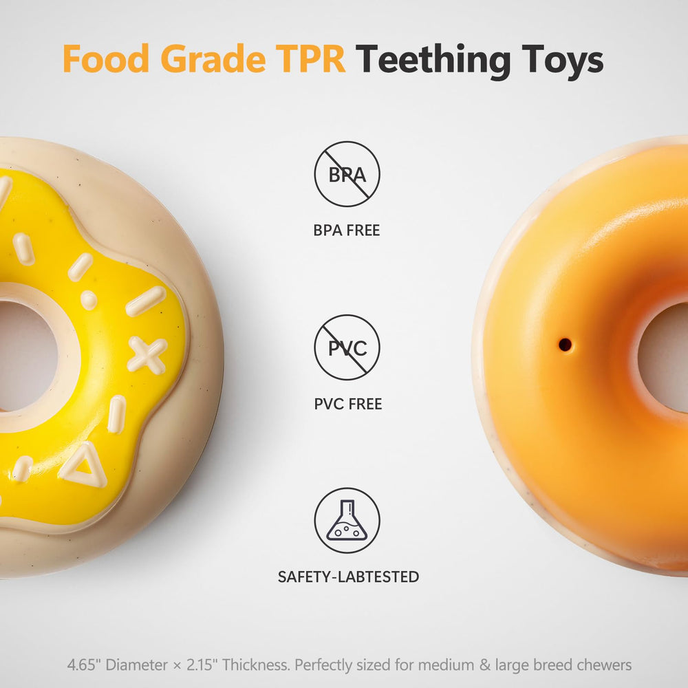 BluBrk tough chewer donut dog toy shows reliability for powerful chewers
