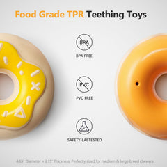 BluBrk tough chewer donut dog toy shows reliability for powerful chewers