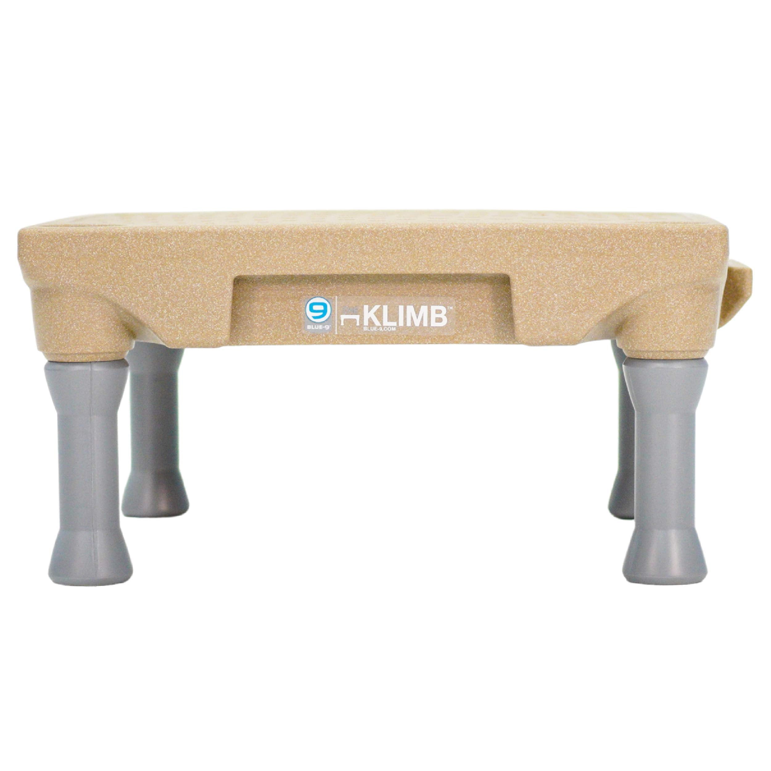 Blue-9 KLIMB base 24-inch square provides stable footing for training sessions.