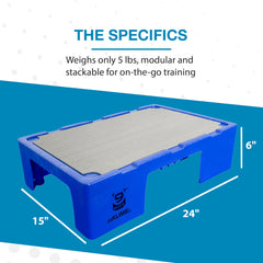 Blue-9 KLIMB Jr. non-slip mat detail providing paw grip during training