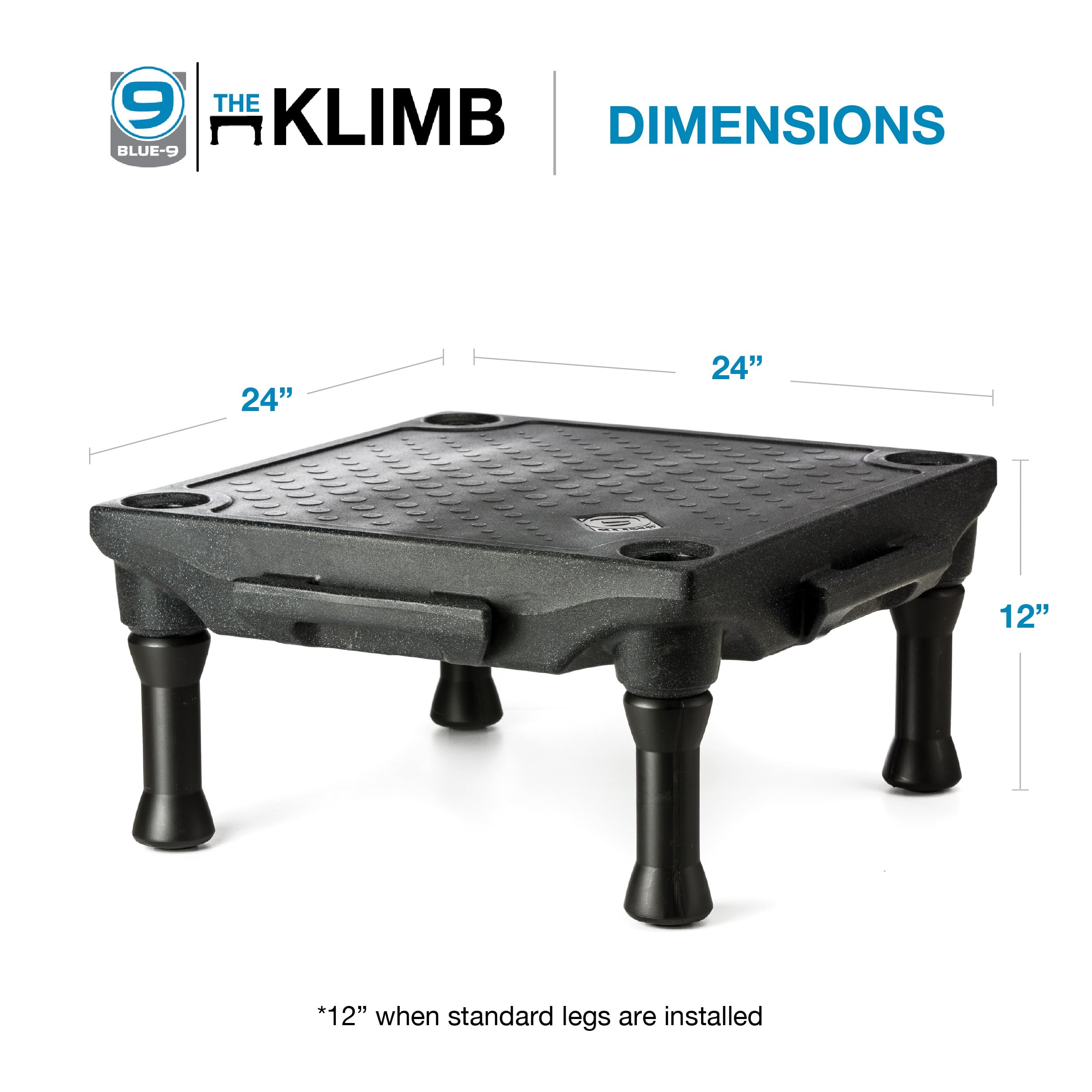 Blue-9 KLIMB UV-stabilized surface is washable for durable outdoor use.