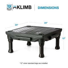 Blue-9 KLIMB UV-stabilized surface is washable for durable outdoor use.