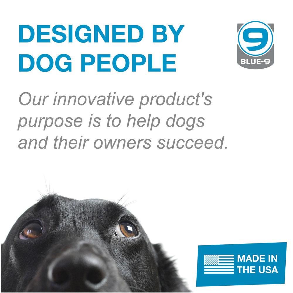 Blue-9 Lead training-focused leash helps reduce pulling with strategic clip configurations.