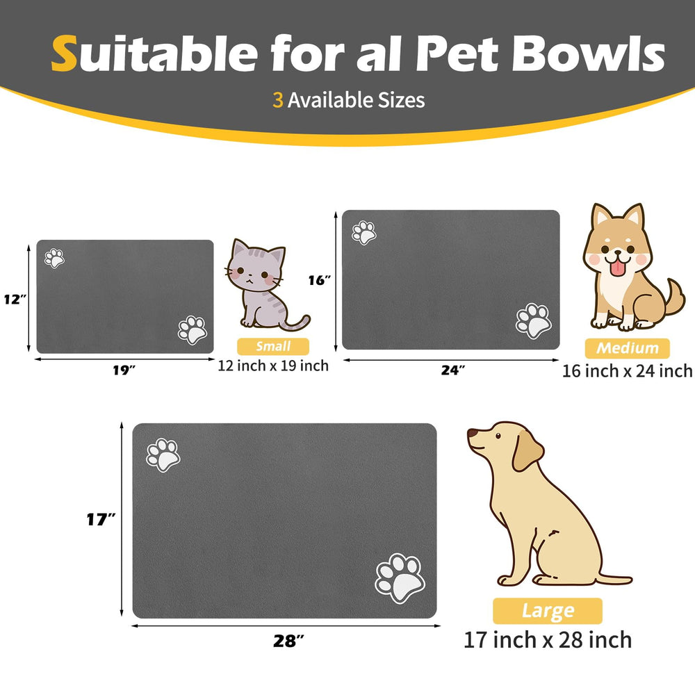 Blue Aye feeding mat protects wooden floors from spills during meals.