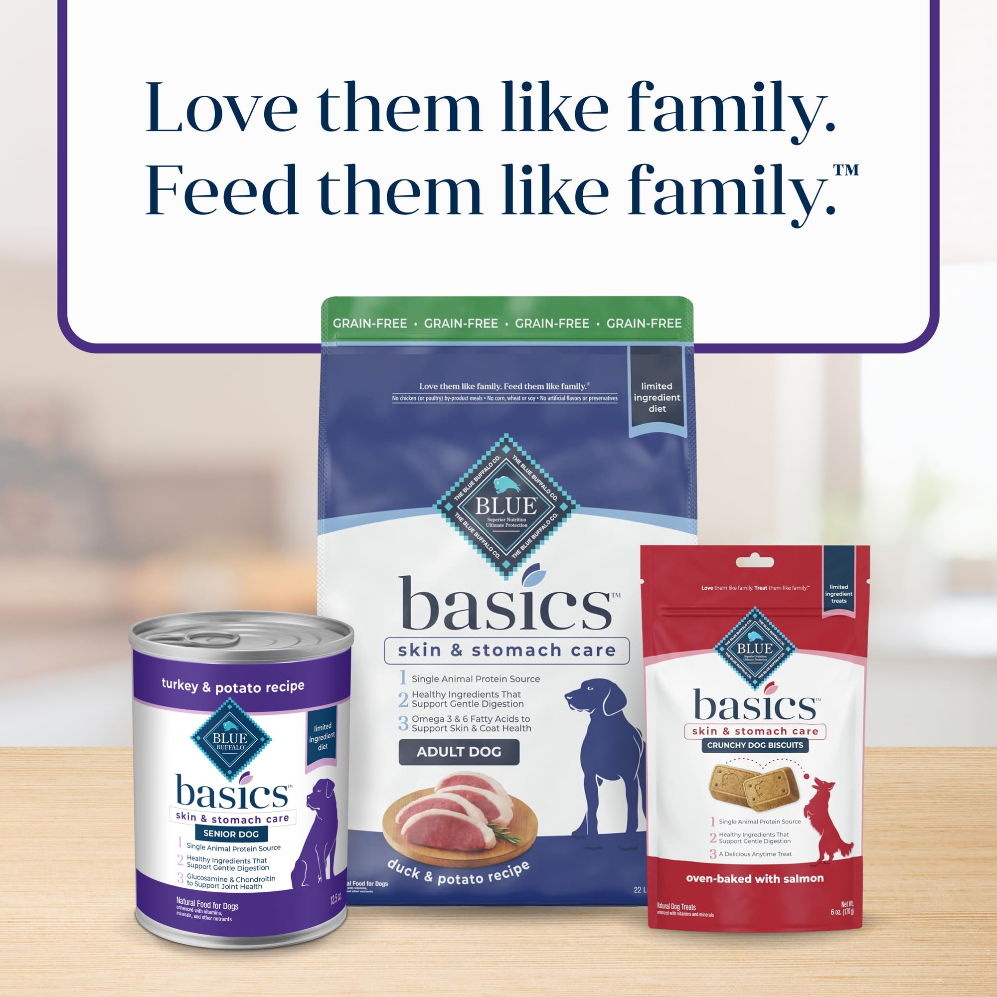 Blue Buffalo Basics grain-free formula suitable for dogs avoiding gluten.