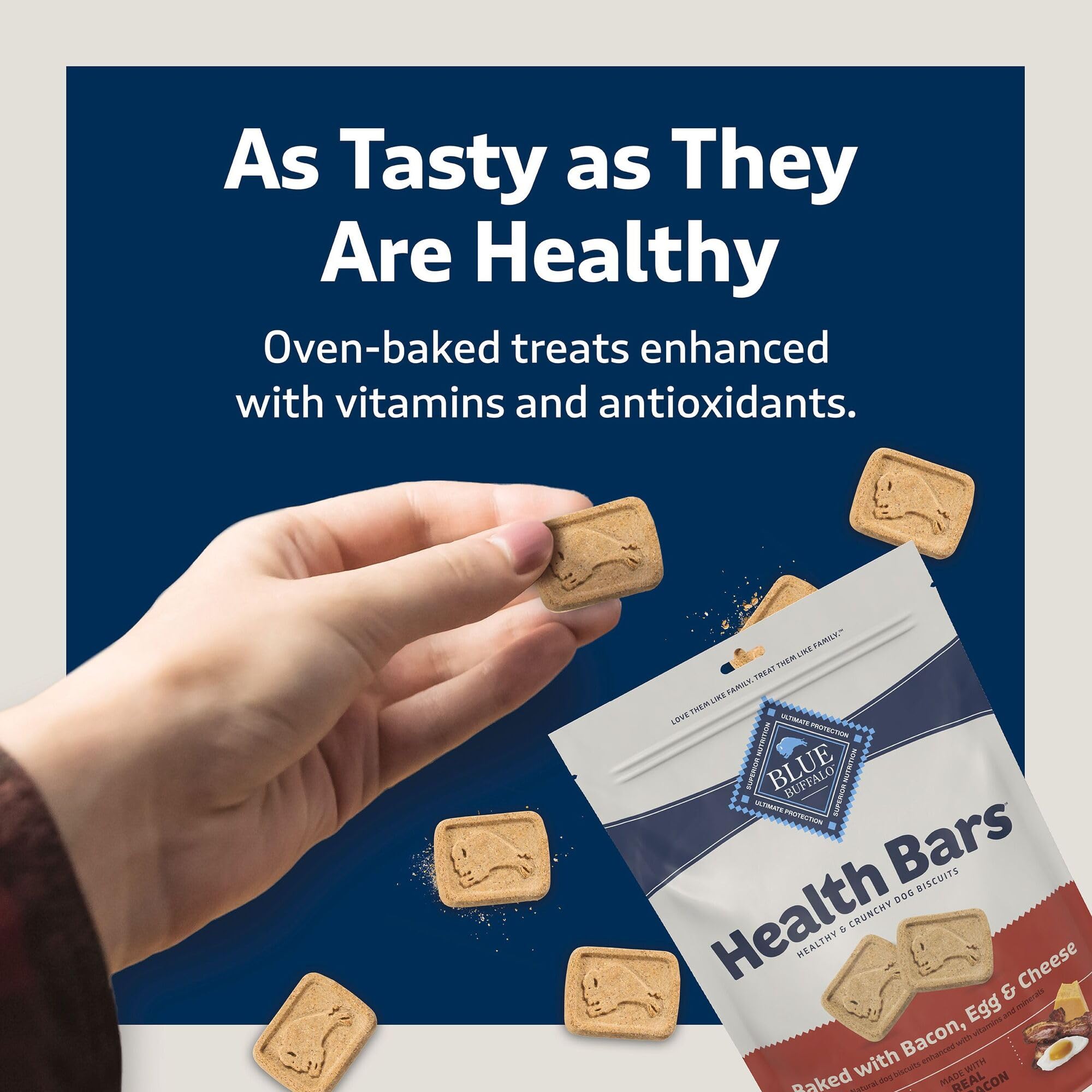 Blue Buffalo Health Bars free from artificial preservatives in recipe.