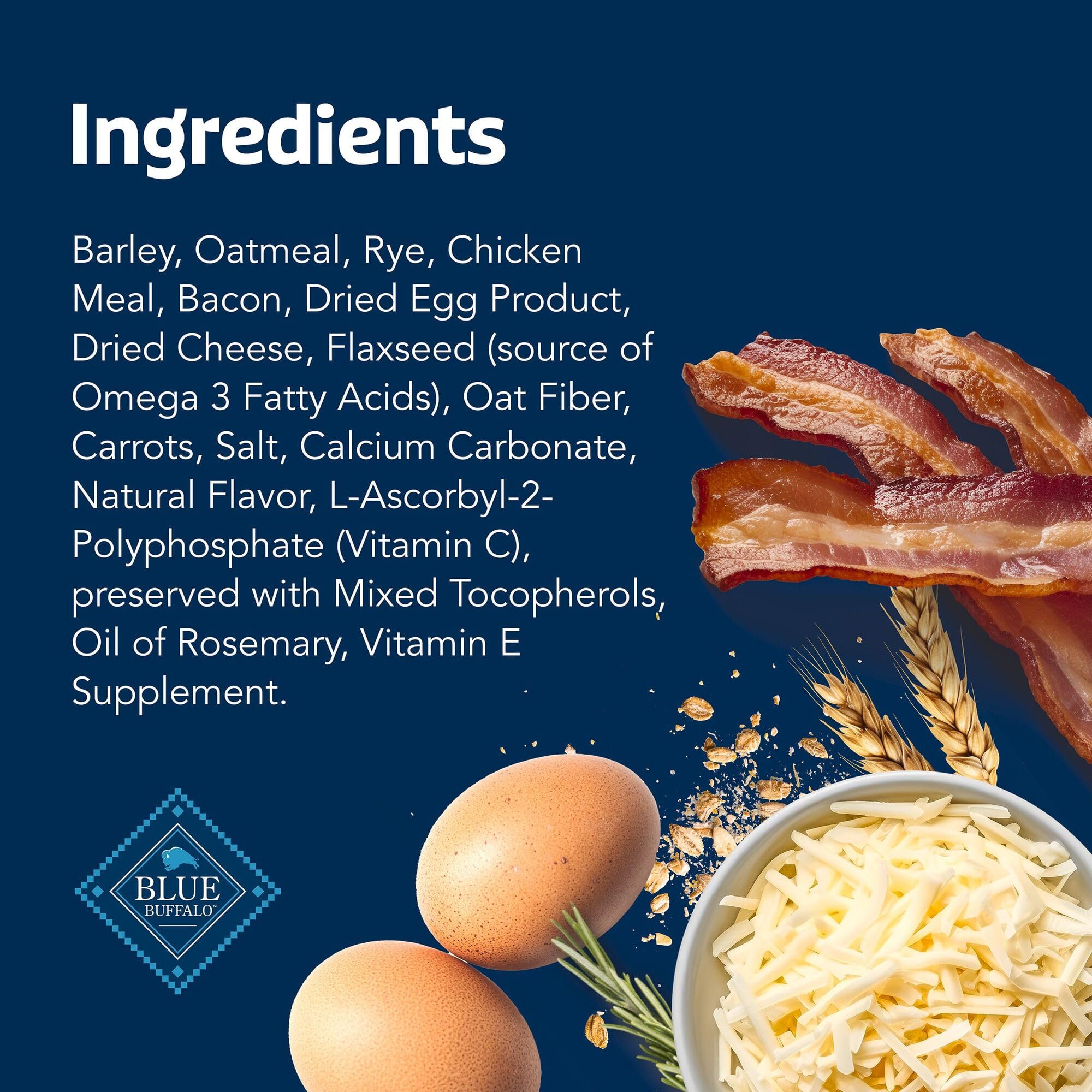 Blue Buffalo Health Bars no-corn-wheat-soy formula shown in packaging or ingredient list.