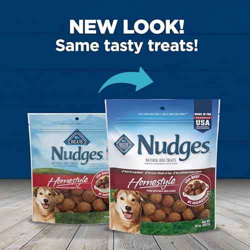 Blue Buffalo Nudges travel-friendly treat ideal for on-the-go rewards.