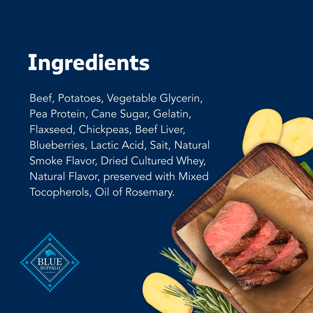 Blue Buffalo Stix-no-corn-wheat-soy packaging photo underscores allergy-conscious choice