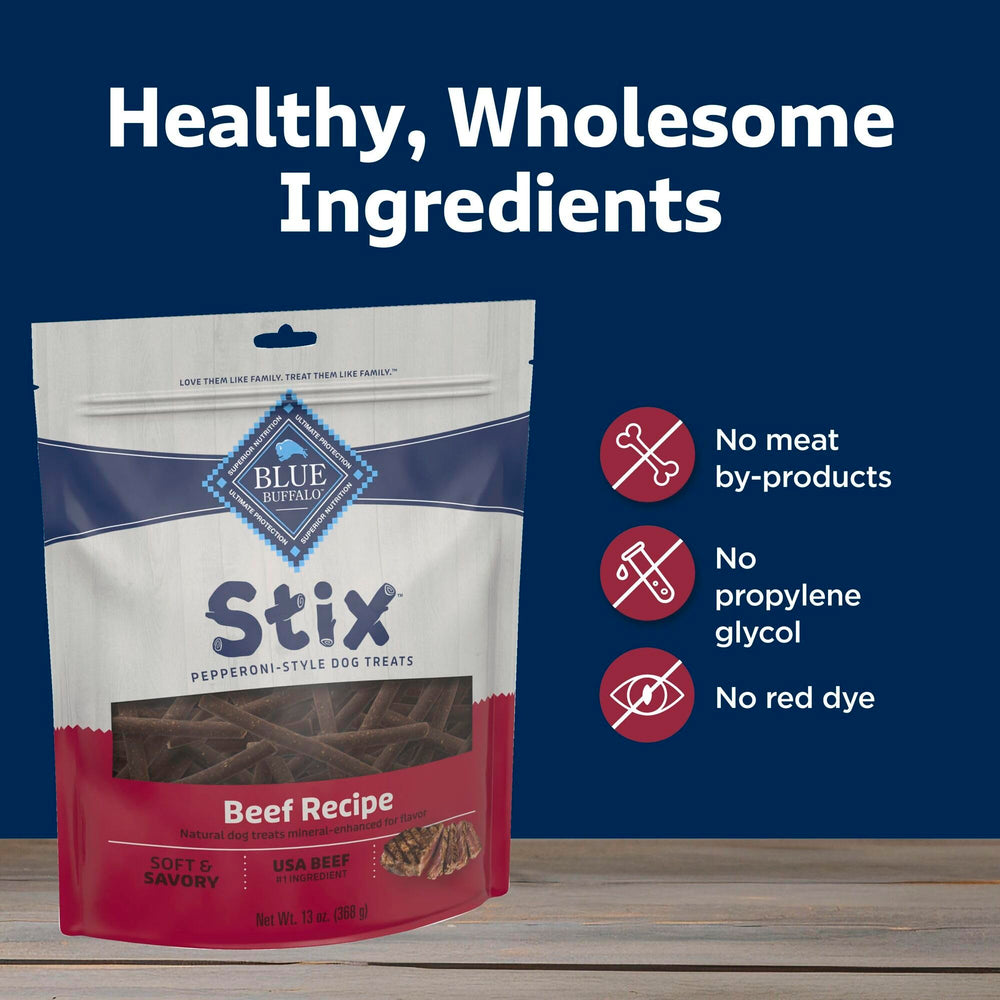 Blue Buffalo Stix-training-treats-small-pieces closeup demonstrates easy portioning