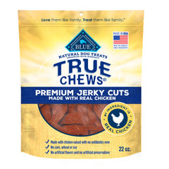 Blue Buffalo True Chews: bolsa jerky de pollo, porciones fáciles para perros.